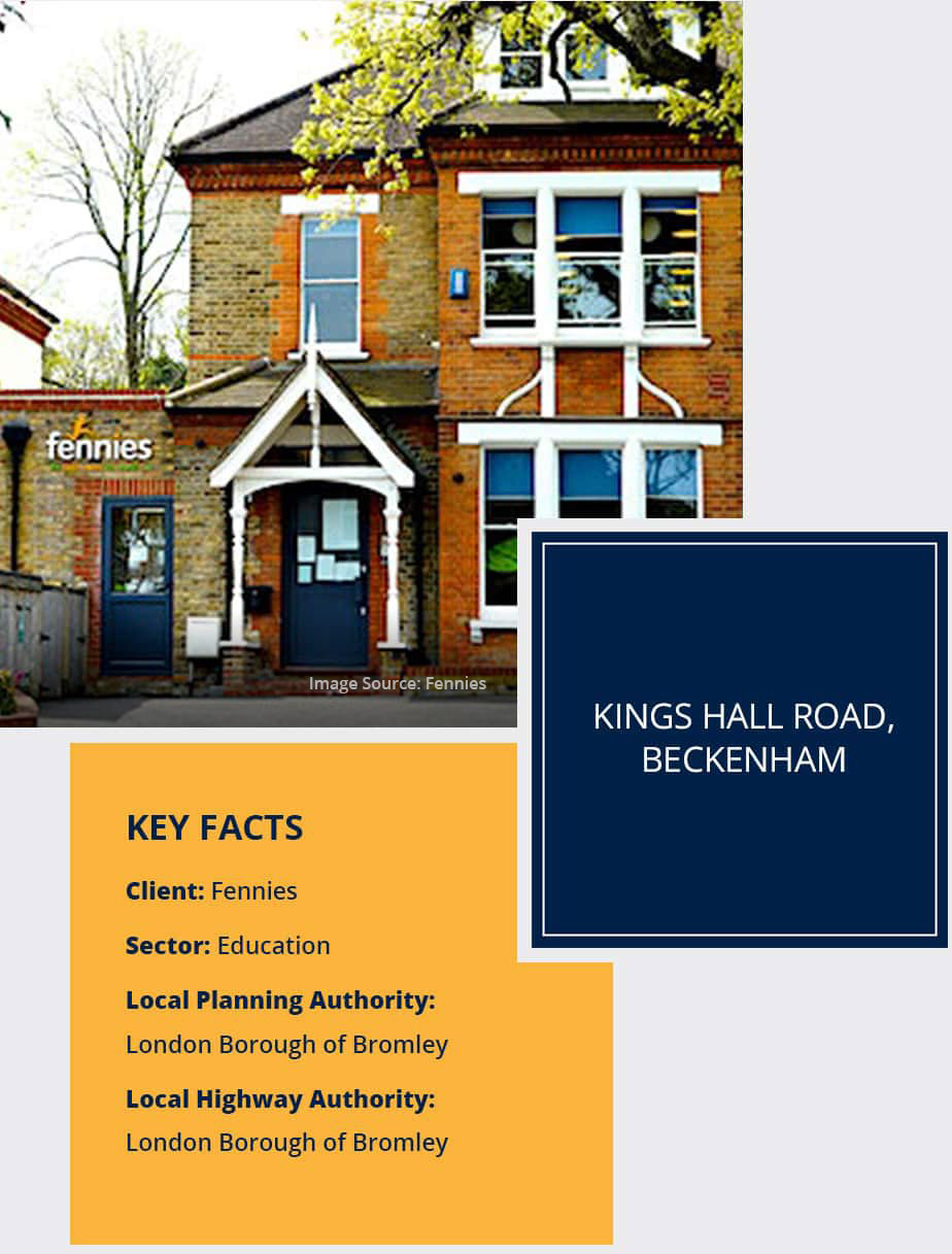 Project Key Facts - Kings Hall Road, Beckenham | Evoke Transport