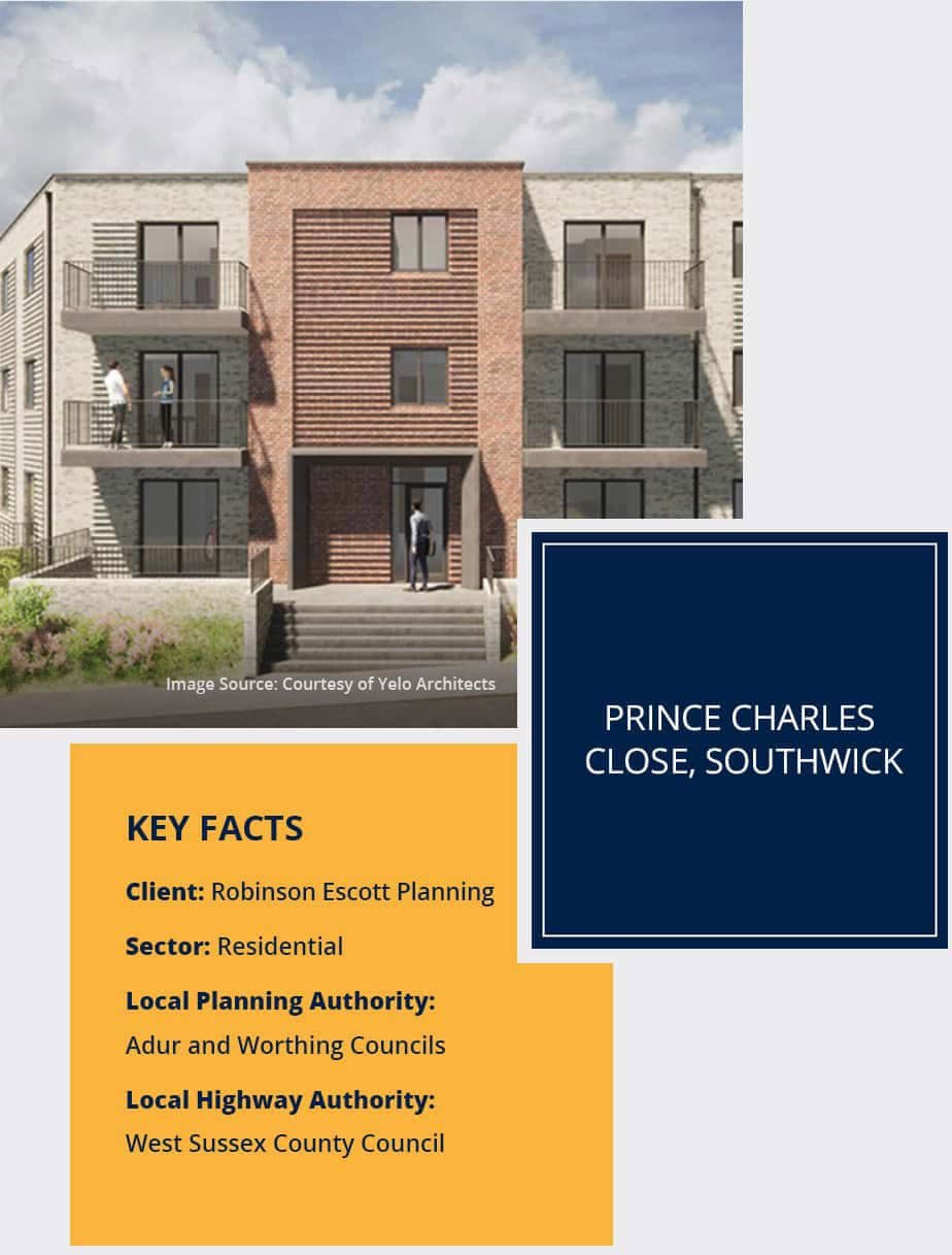 Project Key Facts - Prince Charles Close, Southwick | Evoke Transport